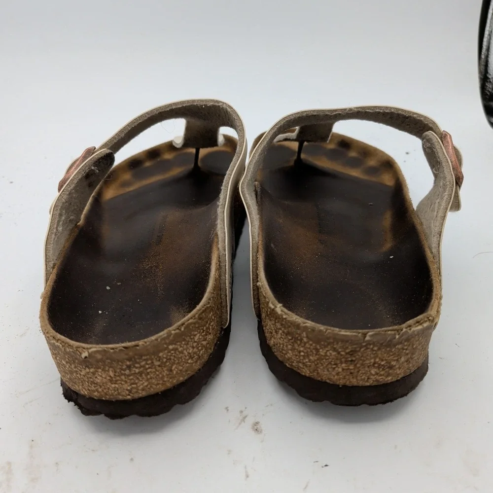 Birkenstock Gizeh Thong Sandals Pearly White EU 41 US Women 10-10.5 Regular Wide